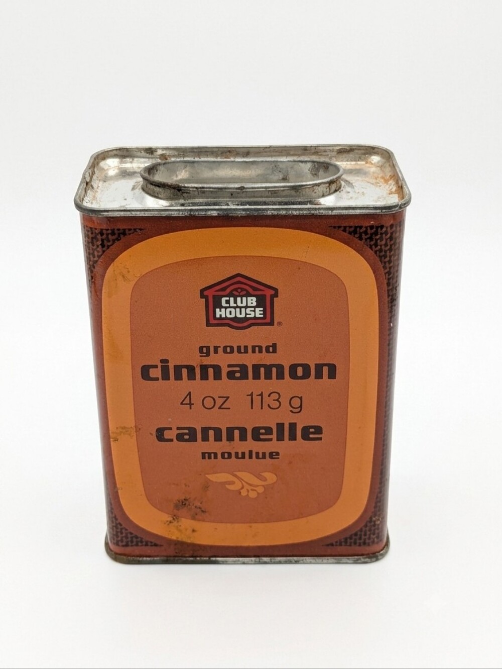 Vintage 1975 Club House Ground Cinnamon Tin – Cannelle Moulue Retro Spice Con